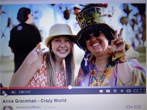 ANNA GRACEMAN MUSIC VIDEO CRAZY WORLD